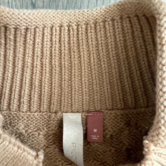 Pilcro Tan Cable Knit Midi Dress - Picture 10 of 13